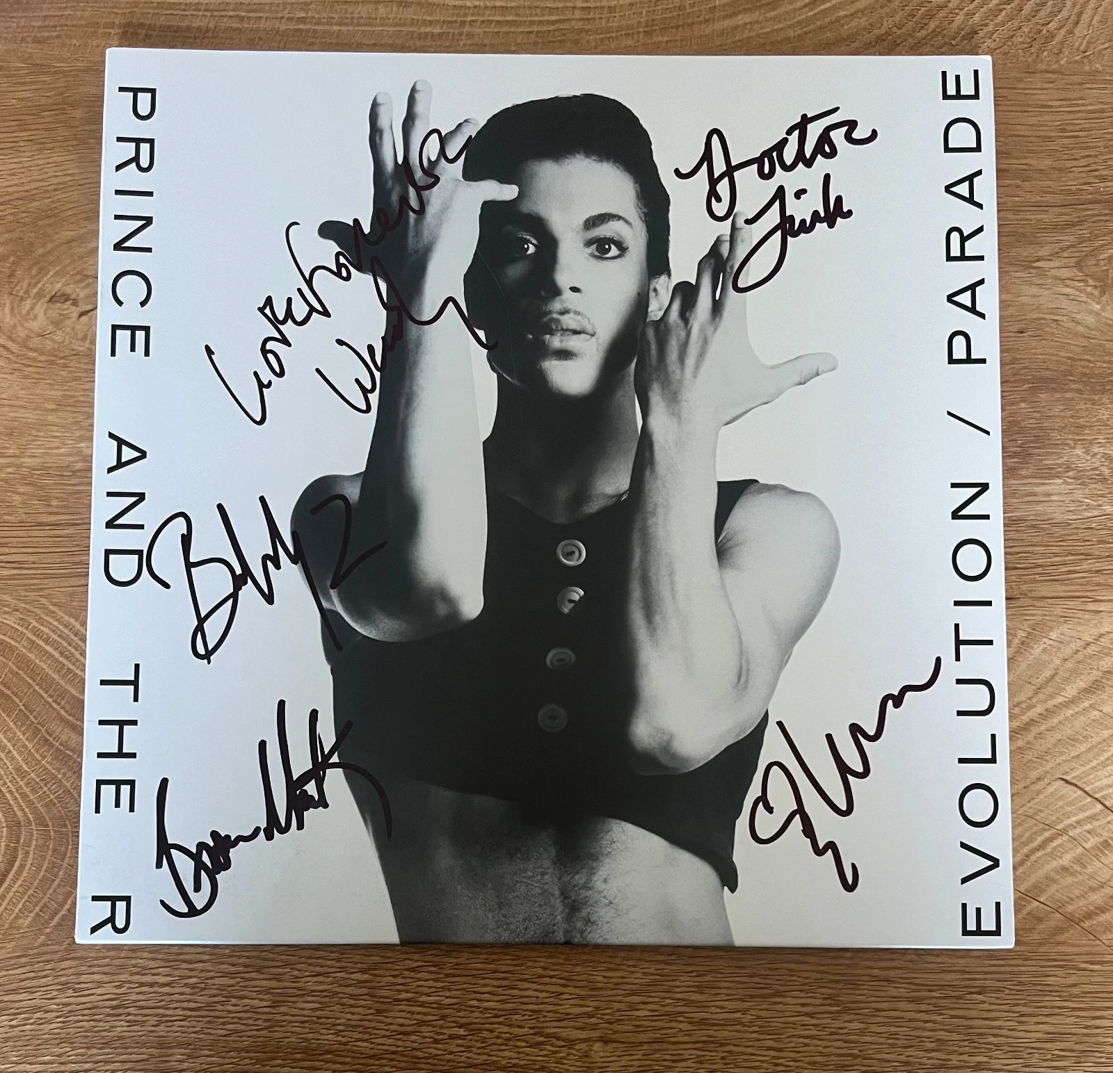 * THE REVOLUTION * signed vinyl album * PRINCE AND THE REVOLUTION * PARADE *