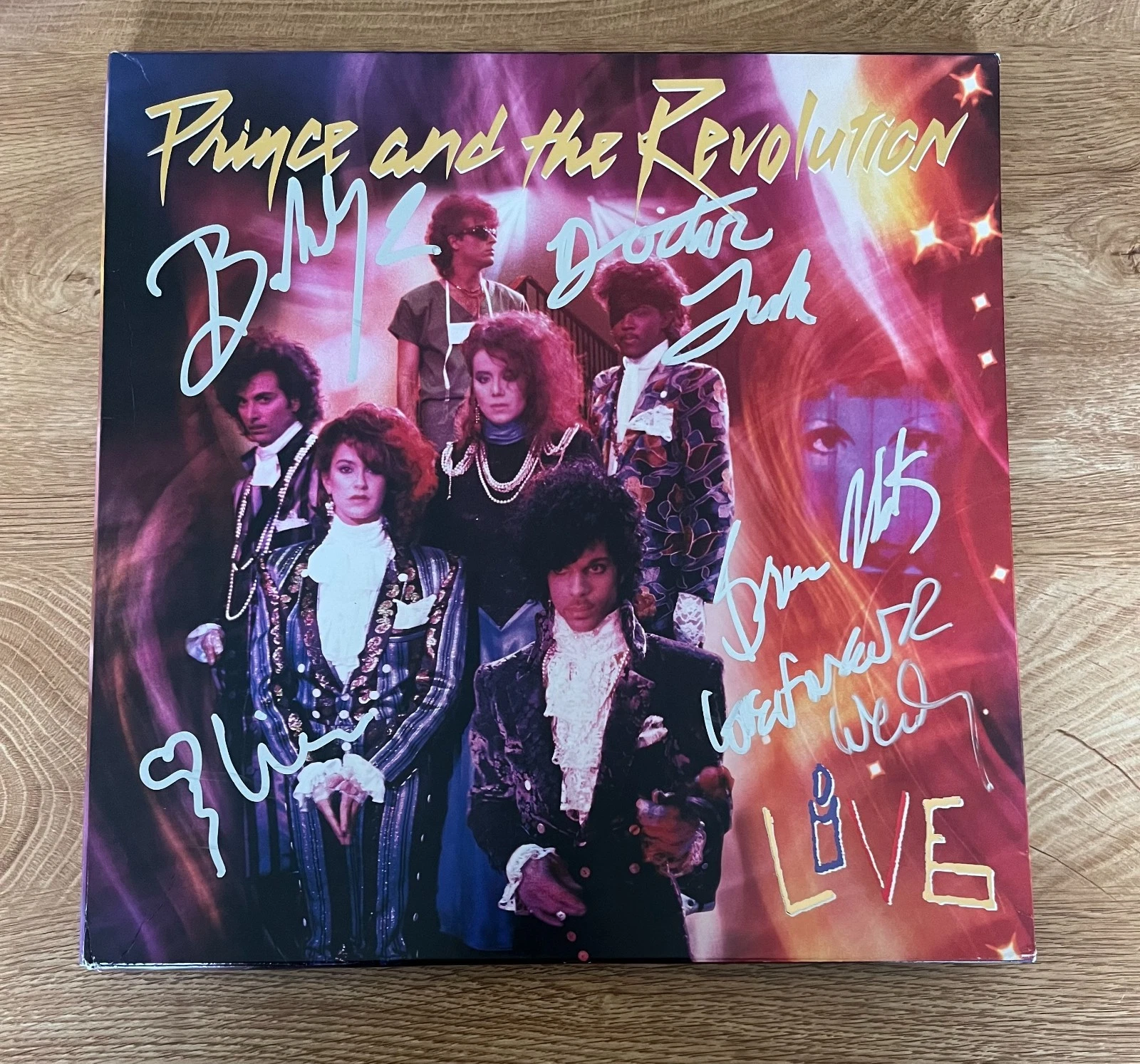 * THE REVOLUTION * signed vinyl album * PRINCE & THE REVOLUTION LIVE * BOX SET