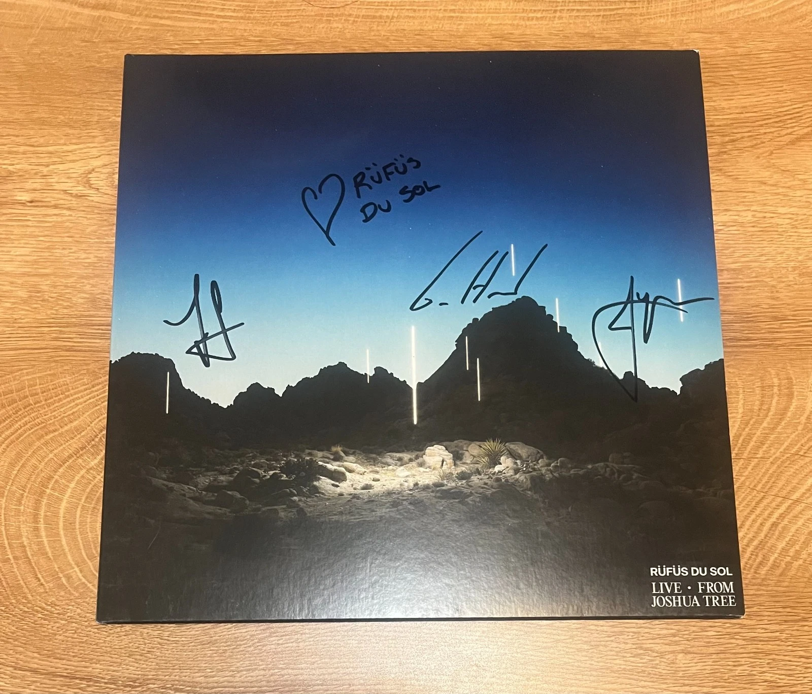 * RUFUS DU SOL * signed vinyl album * LIVE FROM JOSHUA TREE *