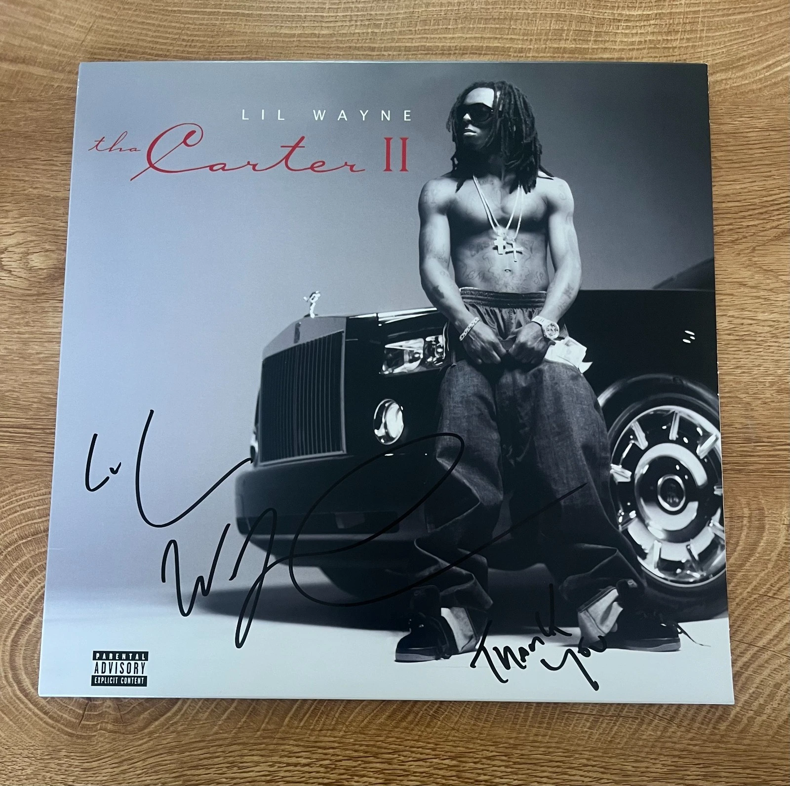 * LIL WAYNE * signed vinyl album * THE CARTER II * WEEZY *