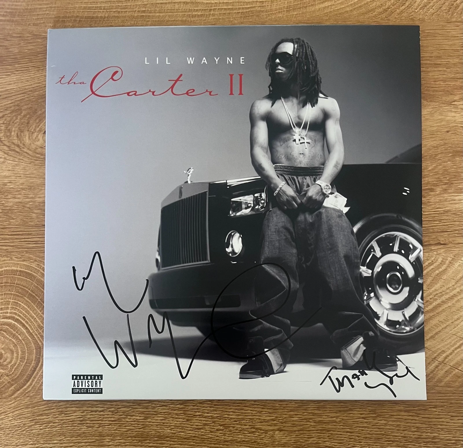 * LIL WAYNE * signed vinyl album * THE CARTER II * WEEZY *