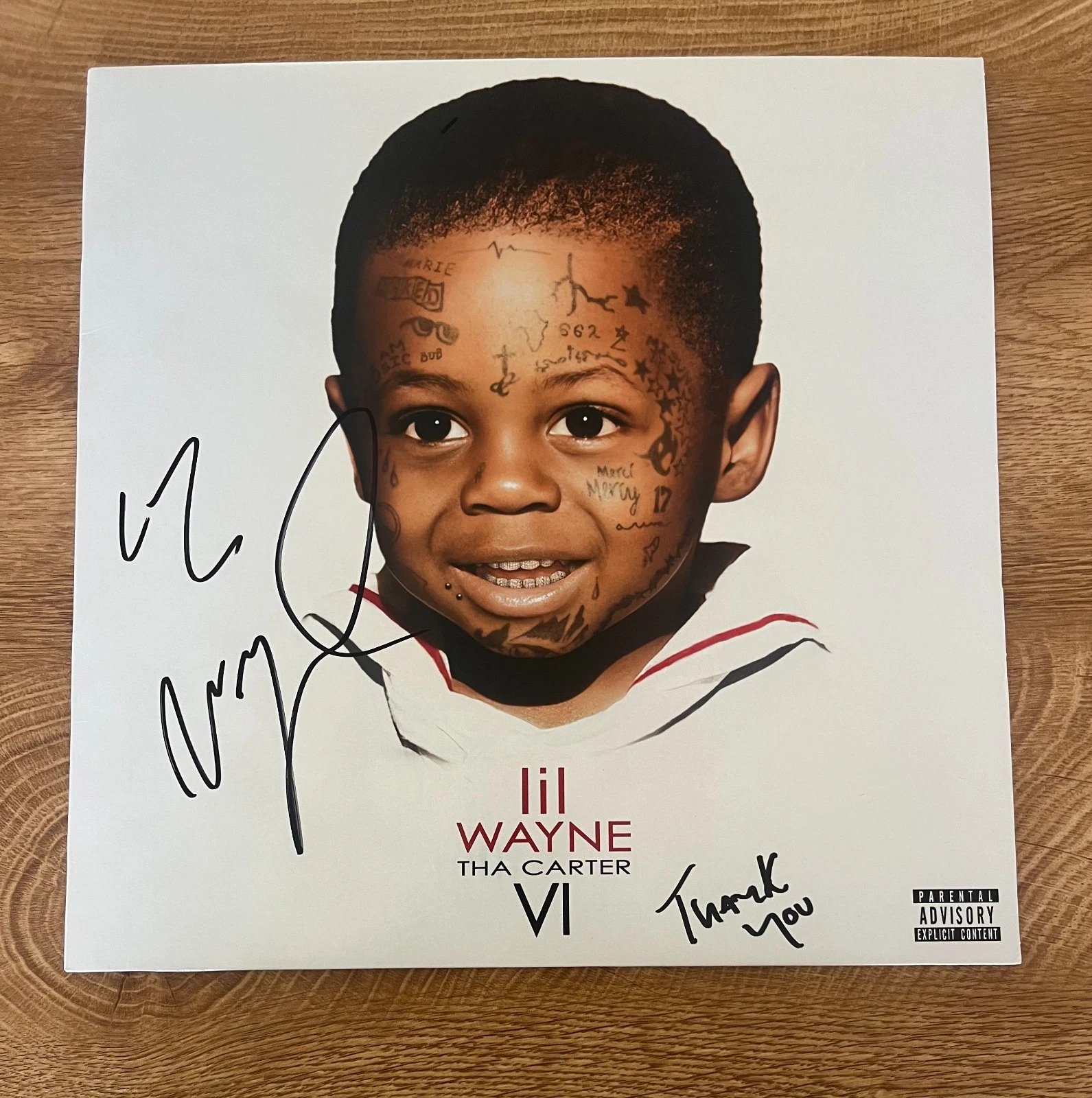 * LIL WAYNE * signed vinyl album * THE CARTER VI * WEEZY *