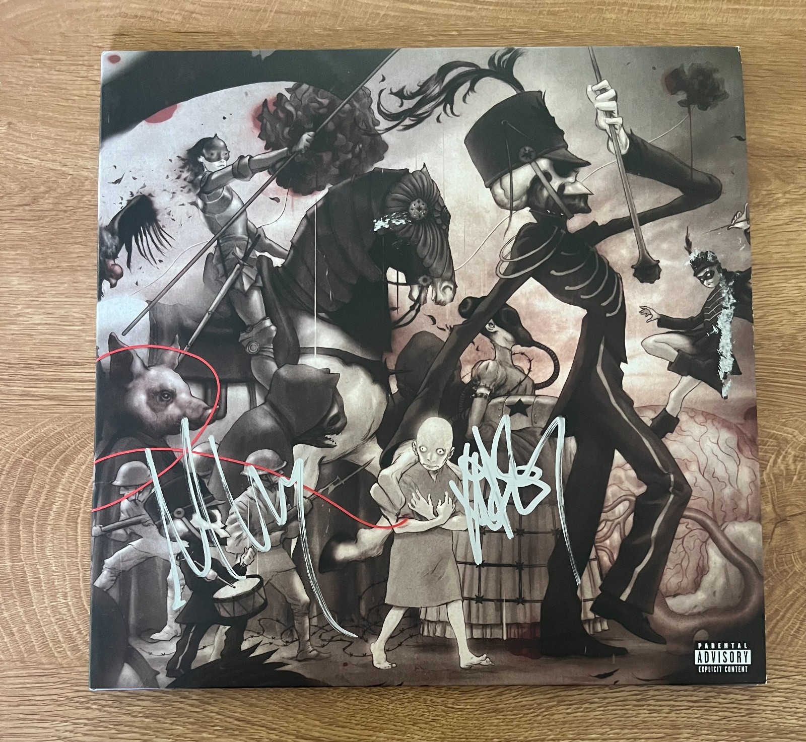 * MY CHEMICAL ROMANCE * signed album * BLACK PARADE * FRANK IERO & MIKEY WAY *