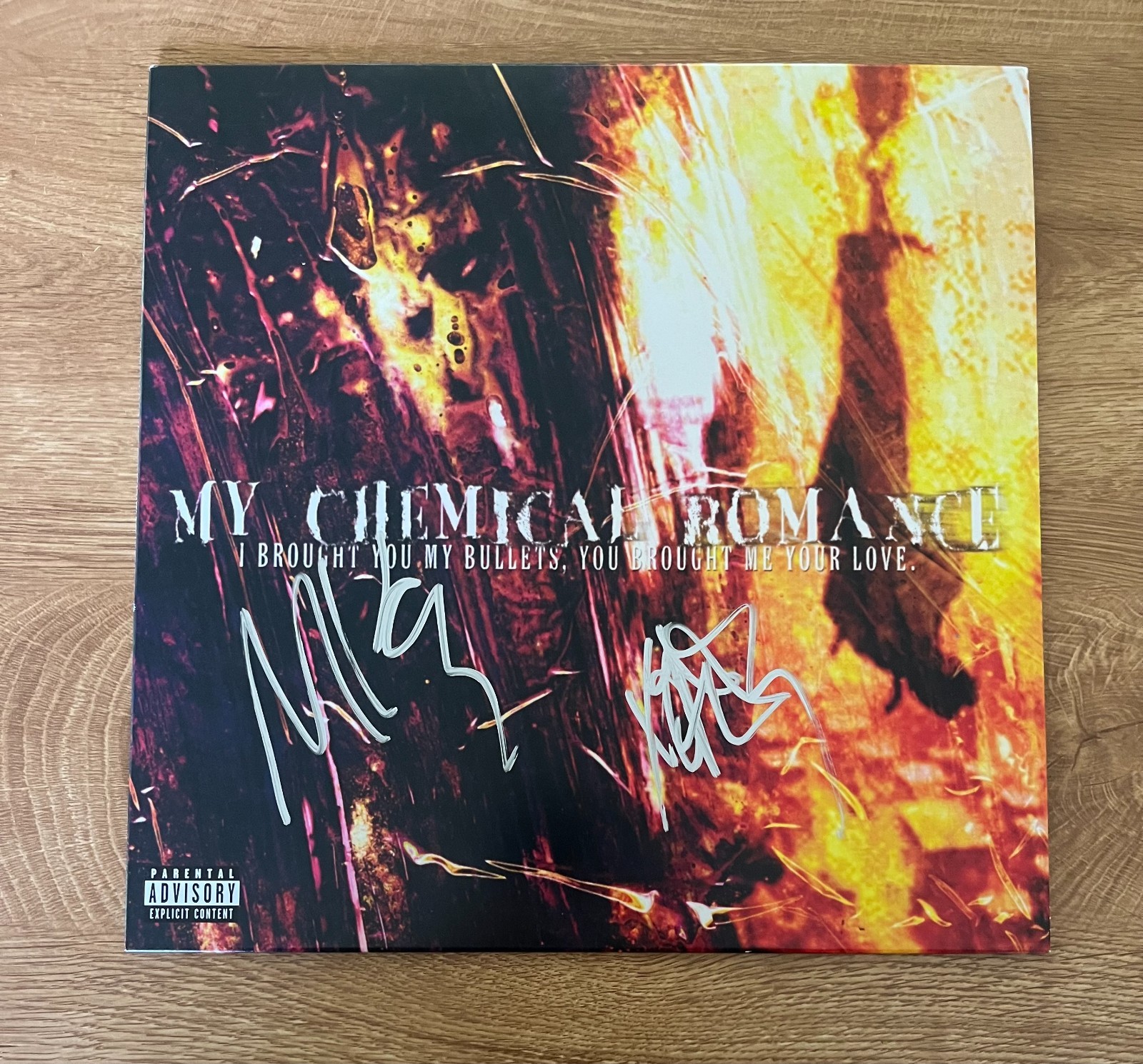 * MY CHEMICAL ROMANCE * signed album * I BROUGHT YOU * FRANK IERO & MIKEY WAY