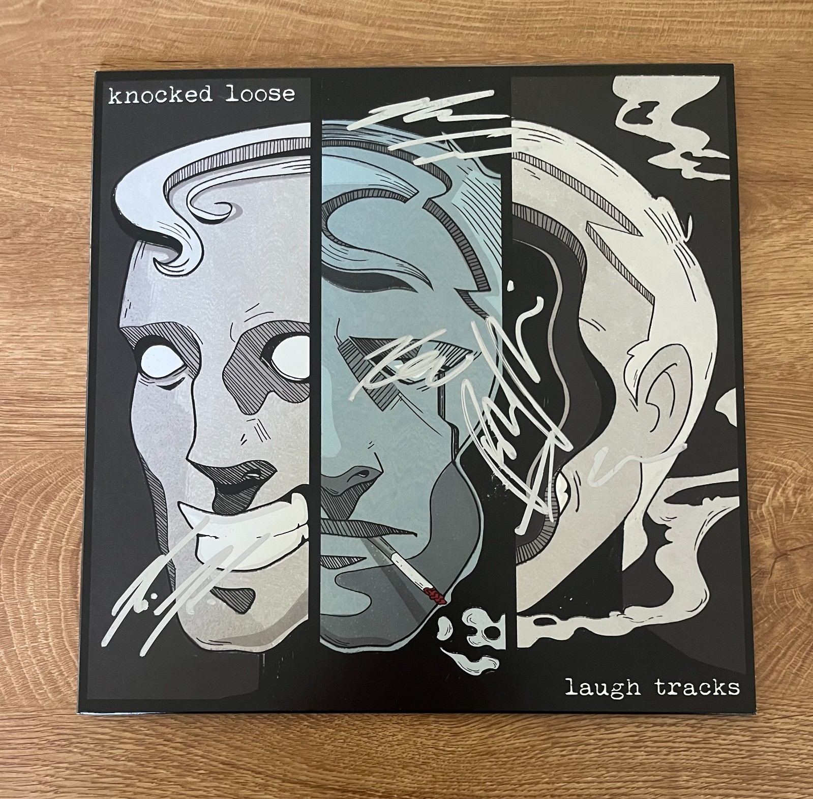 * KNOCKED LOOSE * signed vinyl album * LAUGH TRACKS *