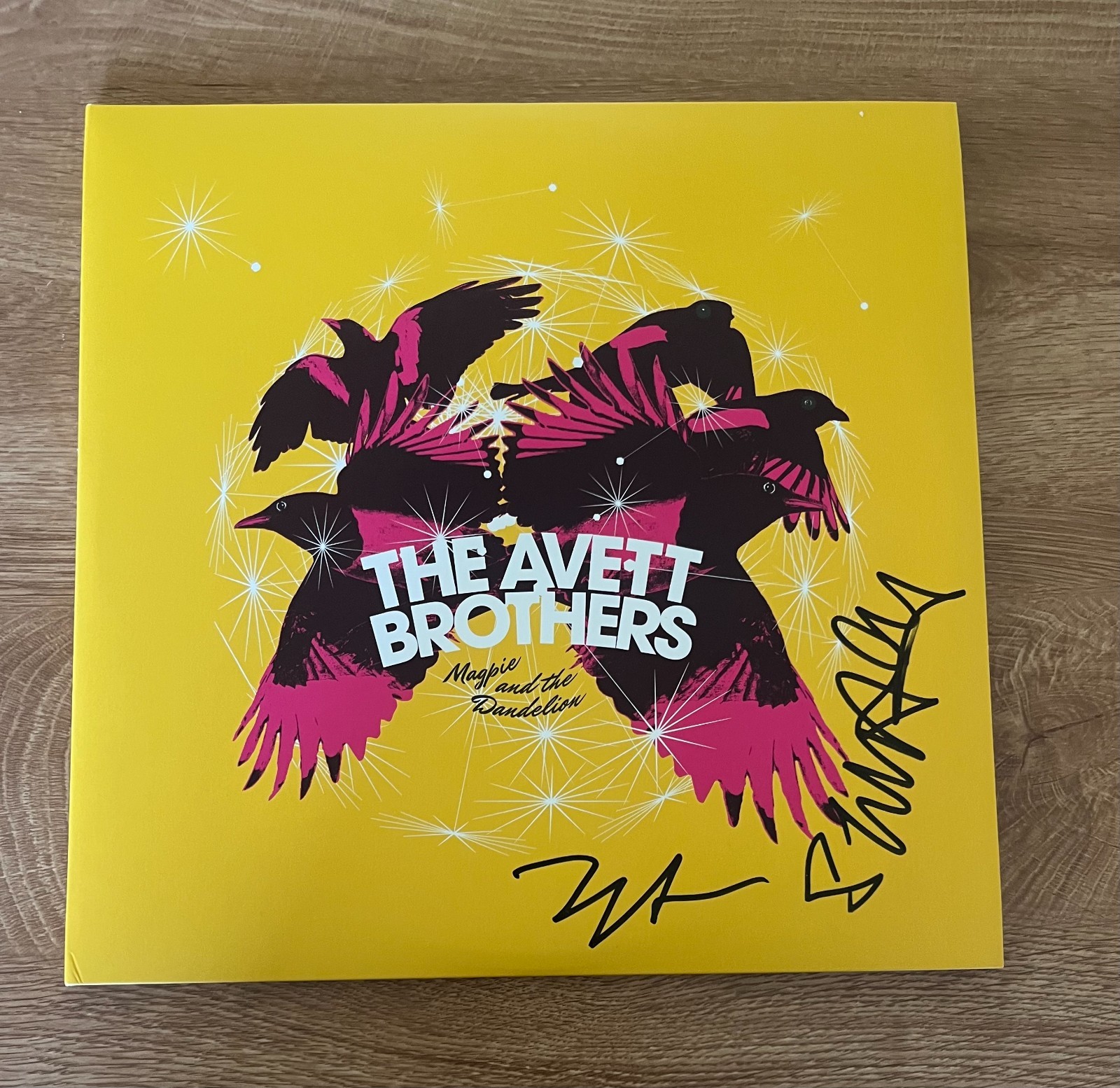 * THE AVETT BROTHERS * signed vinyl album * MAGPIE AND THE DANDELION *