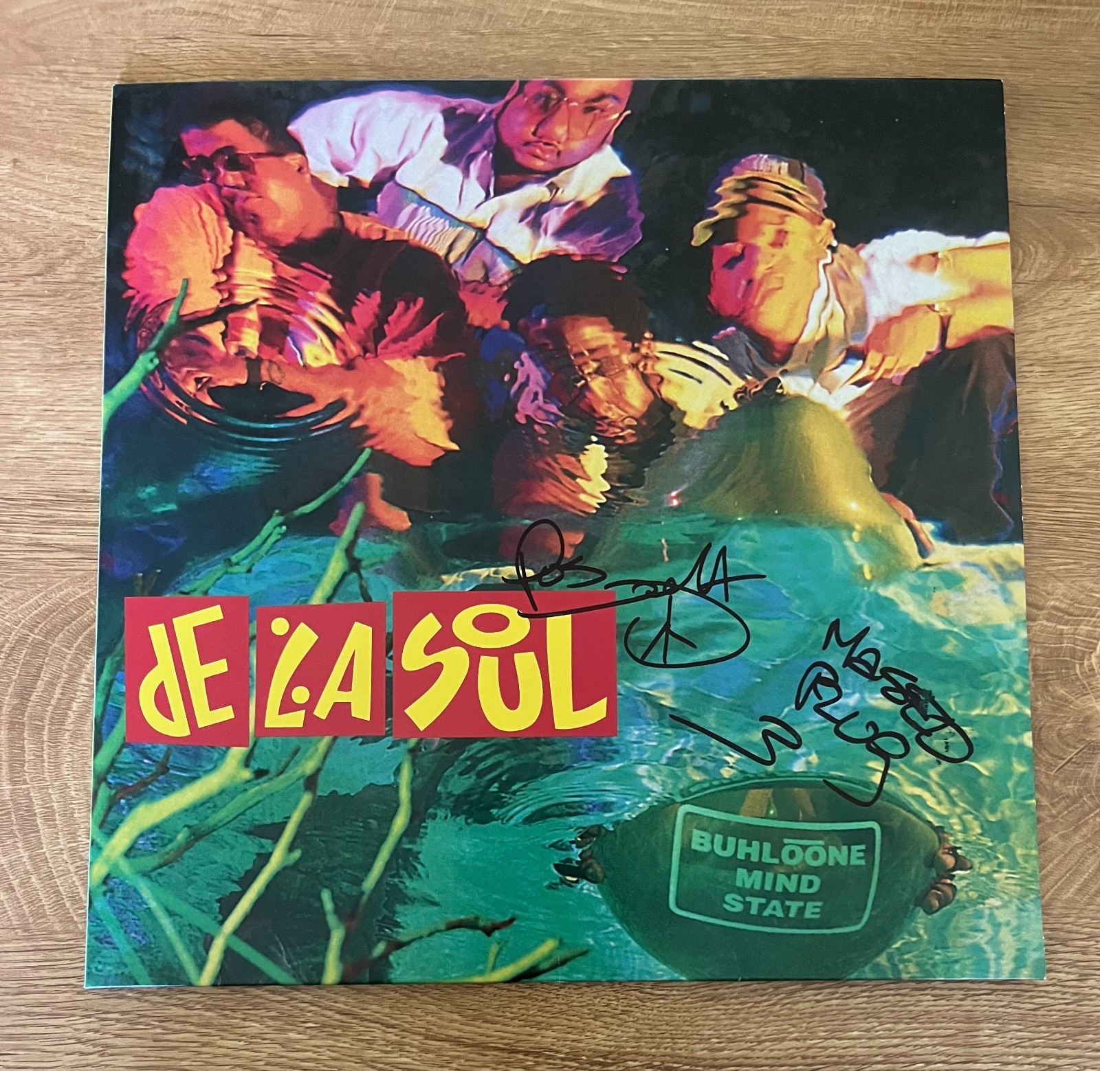 * DE LA SOUL * signed vinyl album * BUHLOONE MINDSTATE *