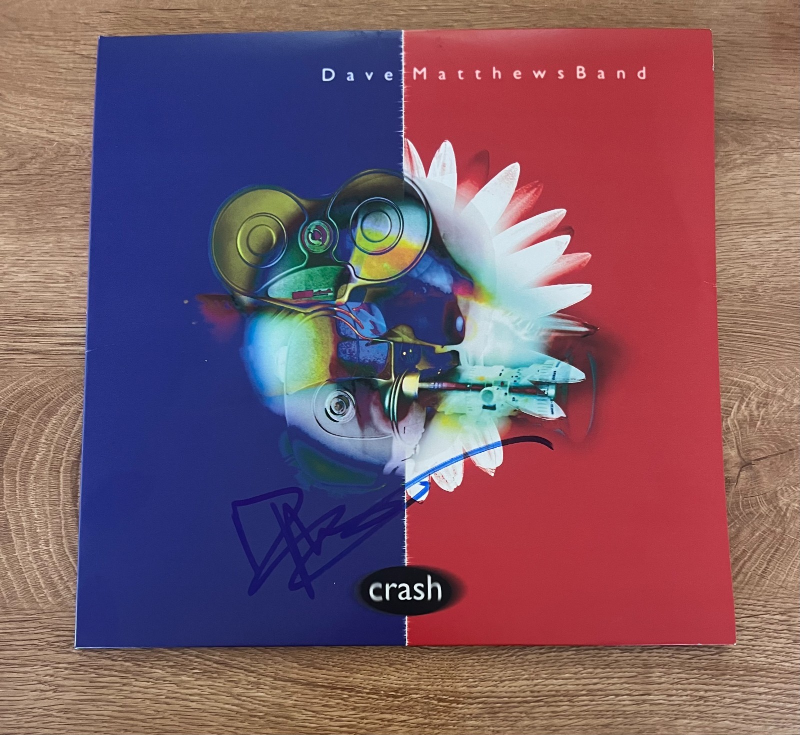 * DAVE MATTHEWS * signed vinyl album * CRASH * DAVE MATTHEWS BAND *