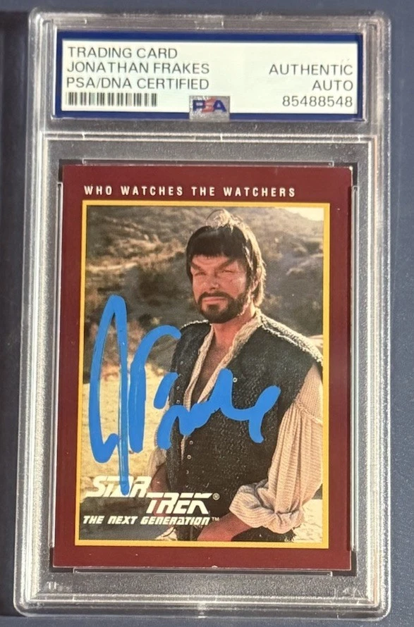 JONATHAN FRAKES Signed Card Auto 25th Anniversary Series 1 Riker STAR TREK PSA