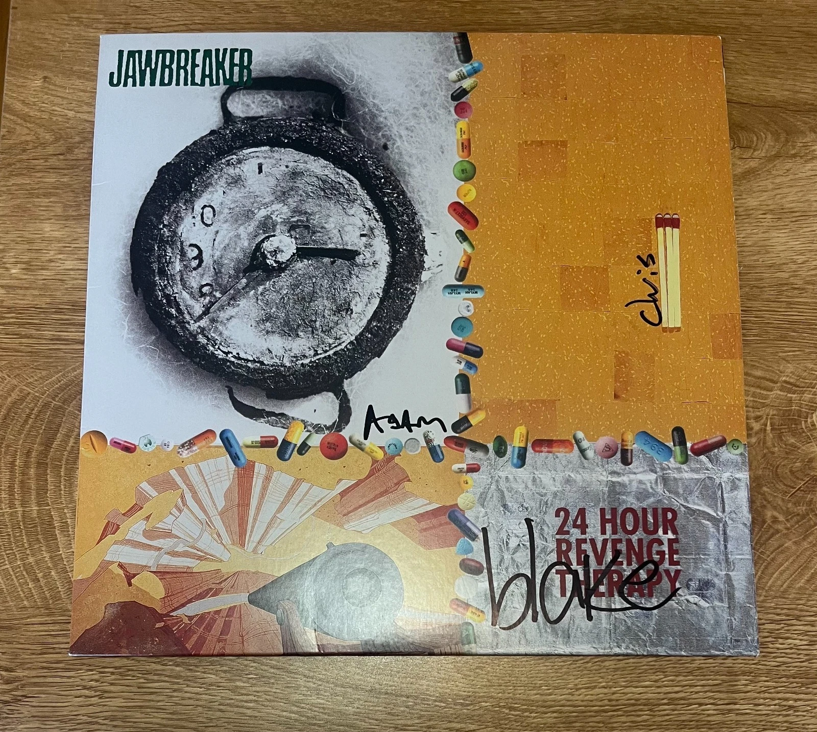* JAWBREAKER * signed vinyl album * 24 HOUR REVENGE THERAPY *