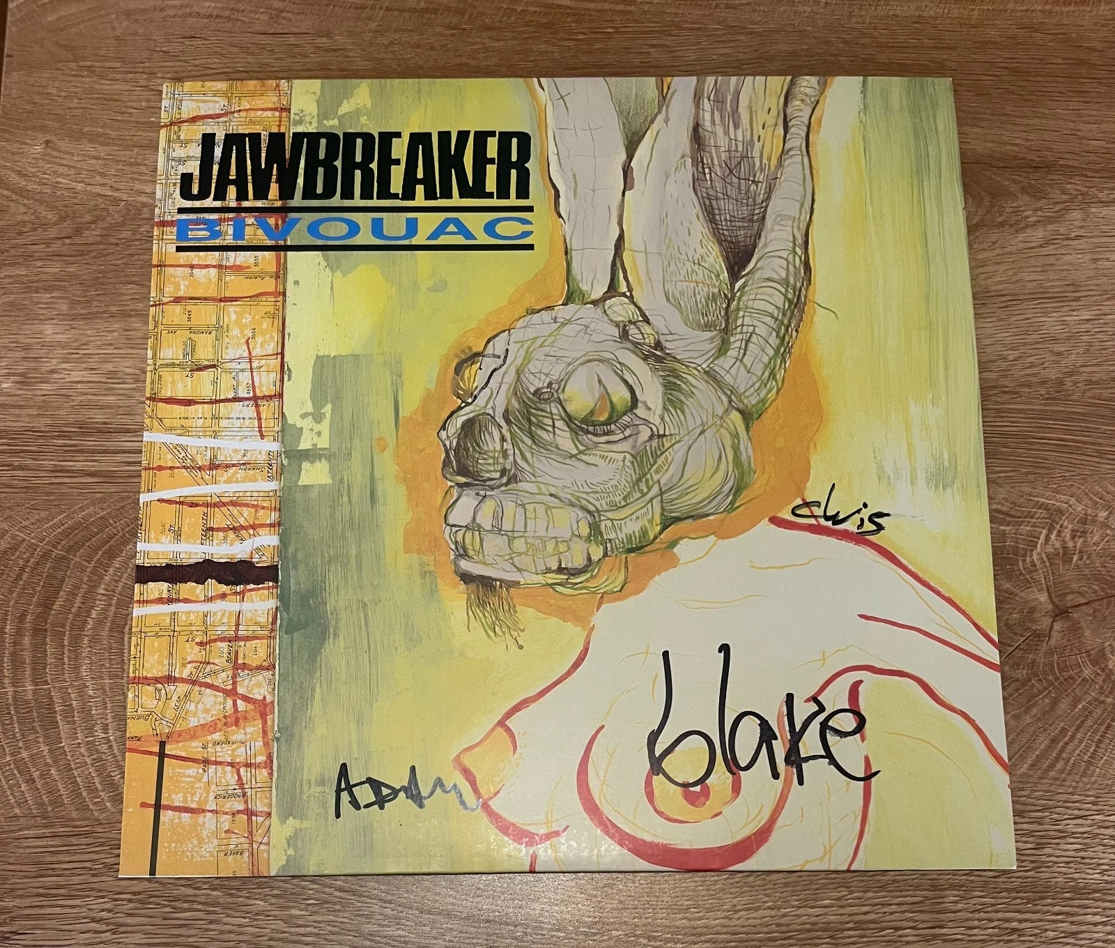 * JAWBREAKER * signed vinyl album * BIVOUAC *