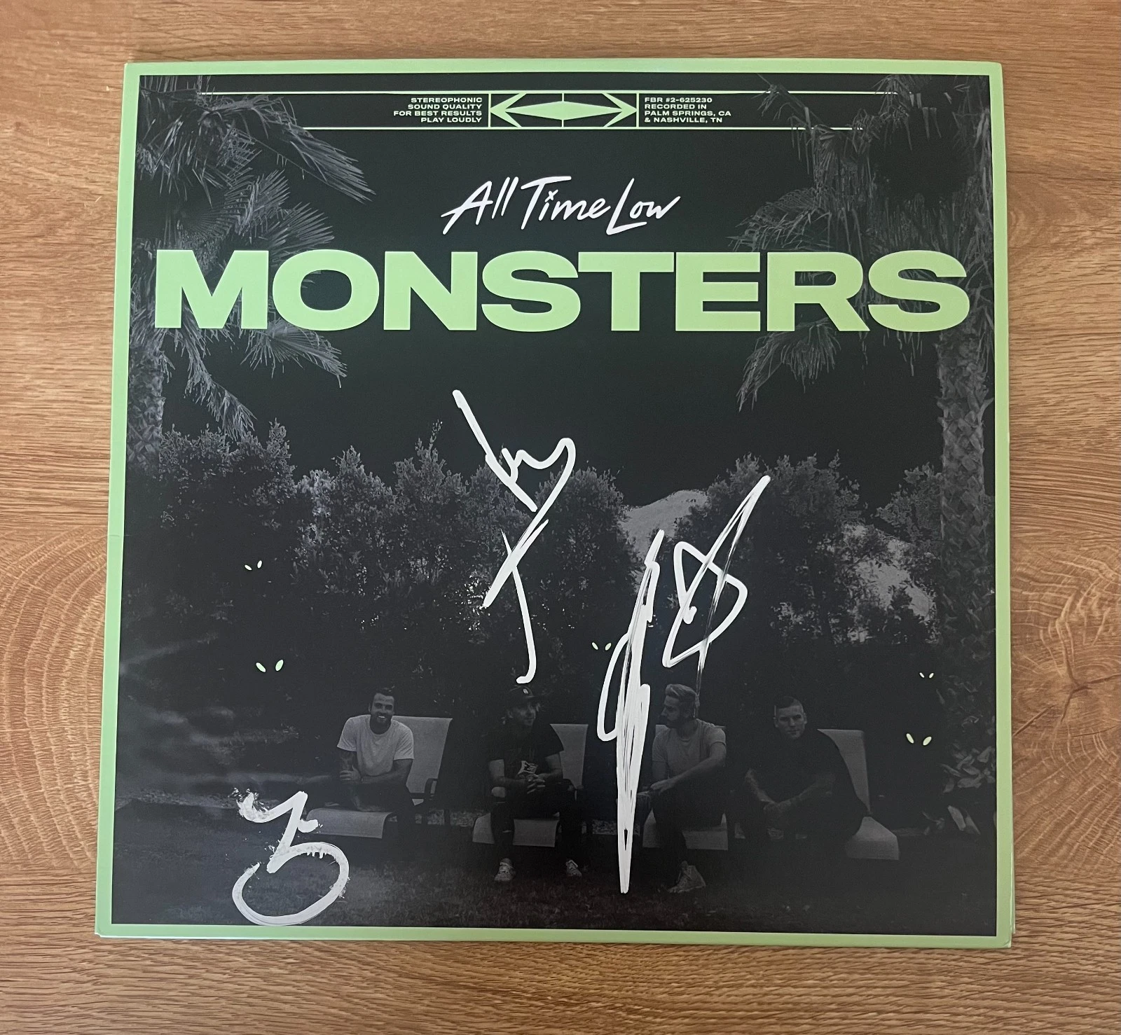 * ALL TIME LOW * signed vinyl album * MONSTERS *