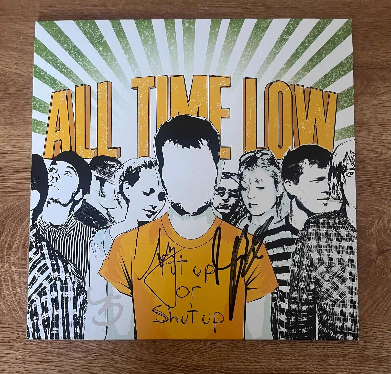 * ALL TIME LOW * signed vinyl album * PUT UP OR SHUT UP *