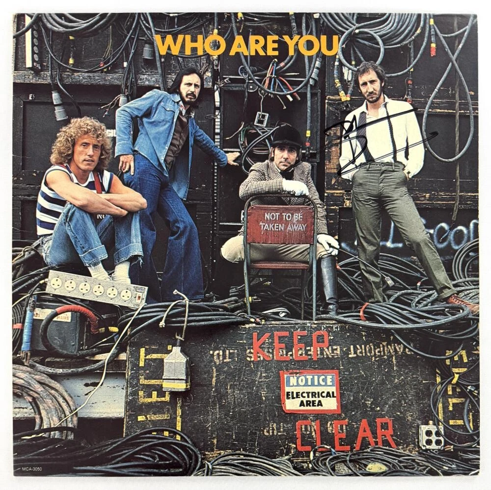 Pete Townshend The Who Signed Autograph Album Vinyl Record - Who Are You JSA COA