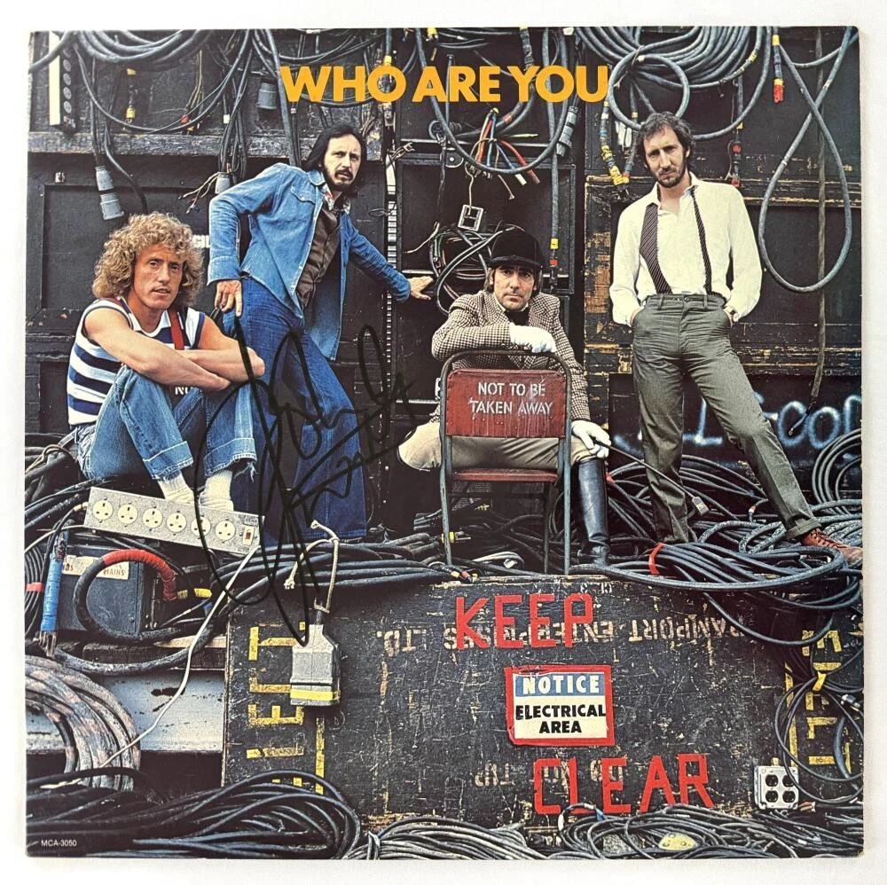 John Entwistle The Who Signed Autograph Album Vinyl Record - Who Are You JSA COA