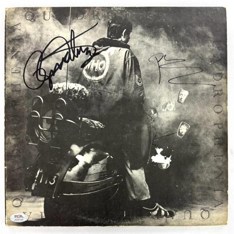 Roger Daltrey & Pete Townshend Signed Autograph The Who Quadrophenia w/ PSA COA