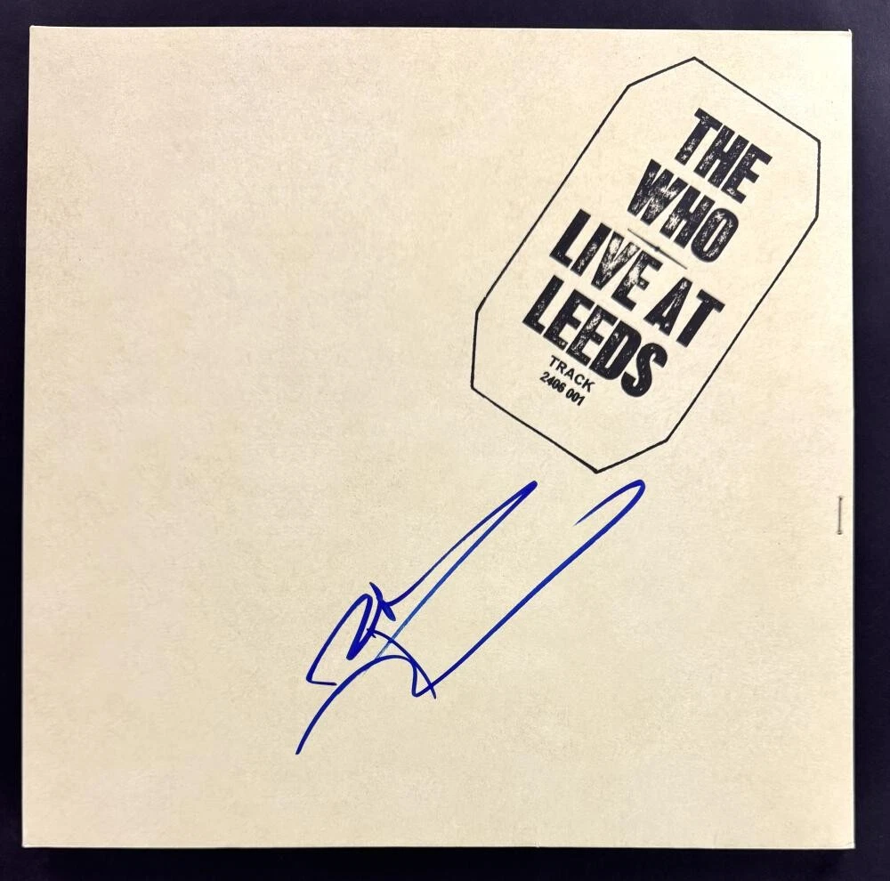 Pete Townshend The Who Signed Autograph Album Record - Live at Leeds Beckett COA