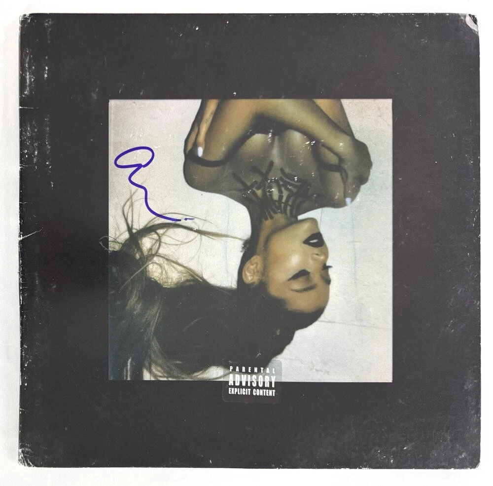 Ariana Grande Signed Autograph Album Vinyl Record - Thank U Next w/ JSA COA