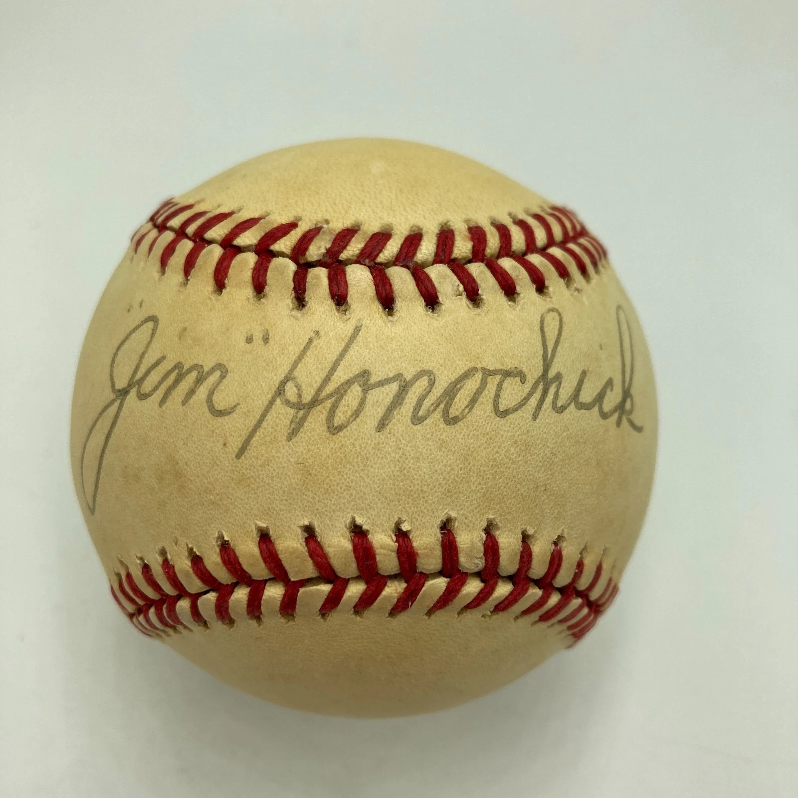 Jim Honochick Umpire Signed American League Baseball JSA COA