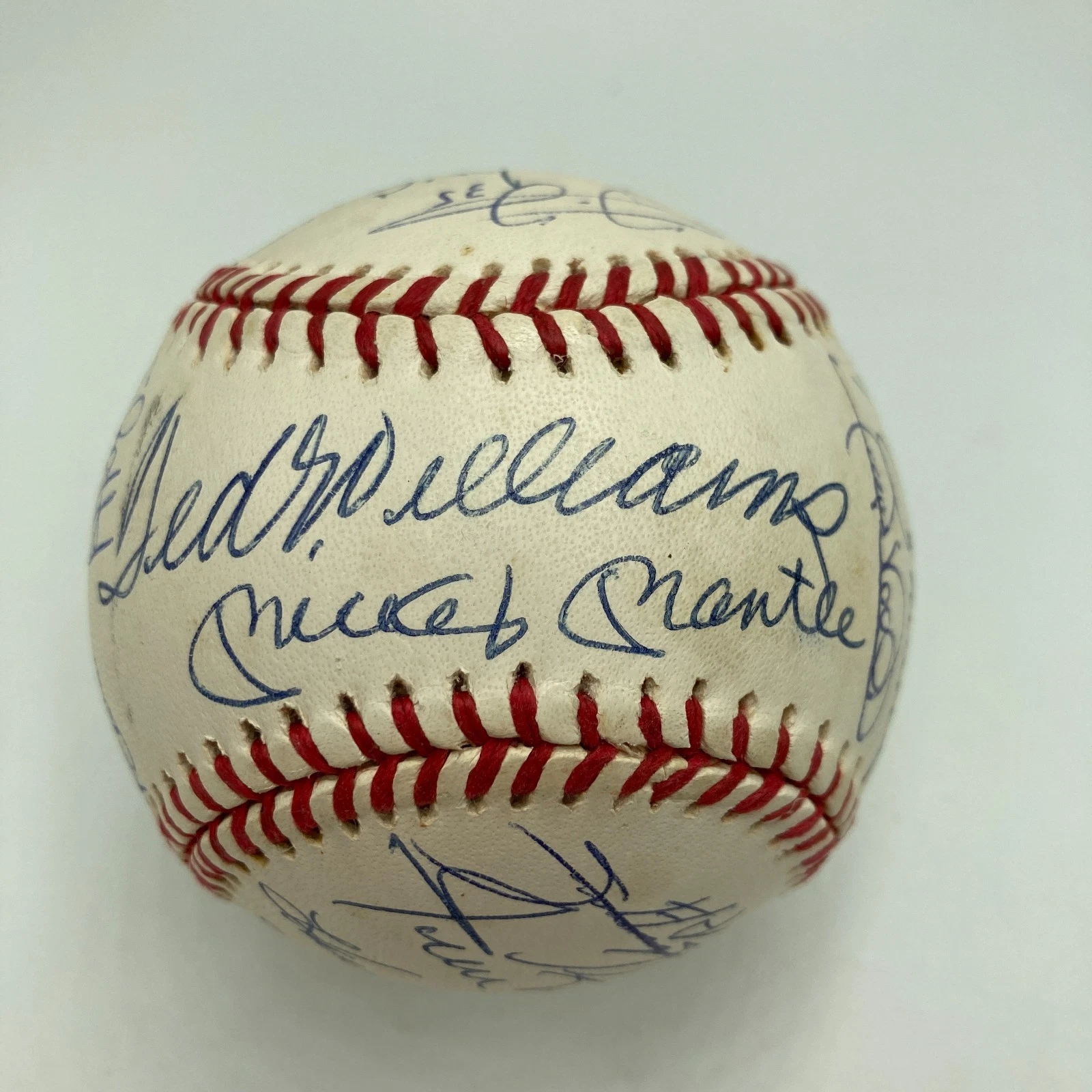 500 Home Run Signed Baseball With 21 Sigs! Mickey Mantle PSA DNA Graded 9 MINT
