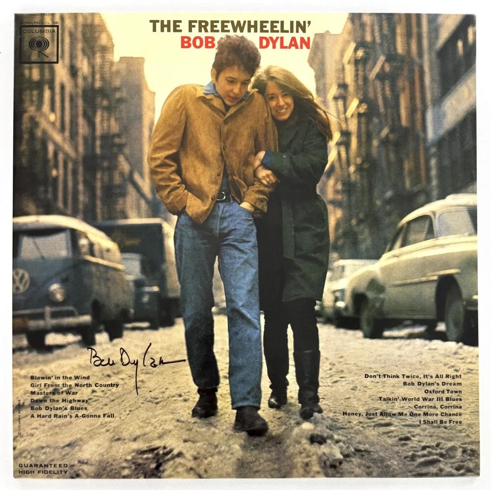 Bob Dylan Signed Autograph Album Vinyl Record LP Freewheelin w/ Rosen & JSA COA