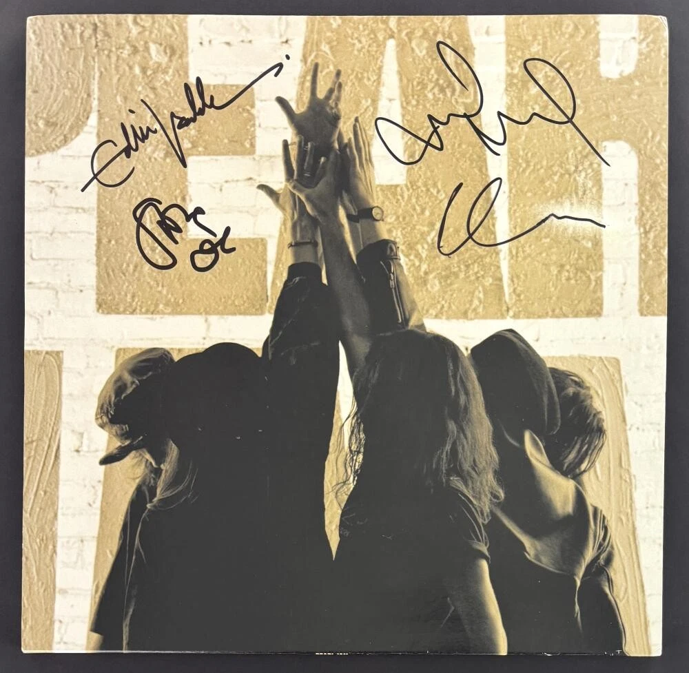 Pearl Jam Band x4 Signed Autograph Ten Album Record LP - Eddie Vedder w/ JSA COA