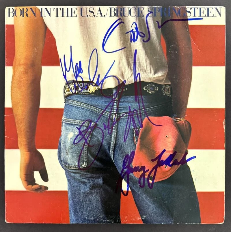 Bruce Springsteen Van Zandt Weinberg Tallent Signed Autograph Album Record JSA