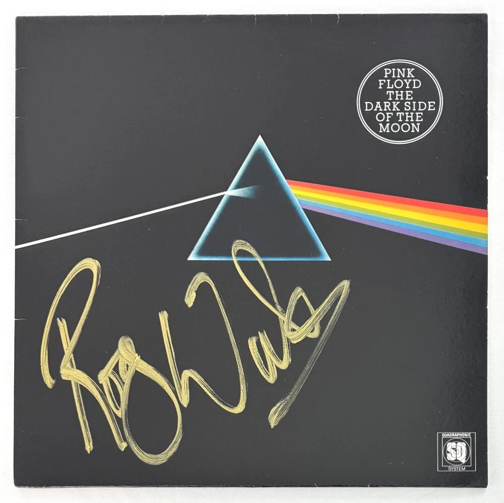 Roger Waters Pink Floyd Signed Autograph Dark Side of the Moon Album Record JSA