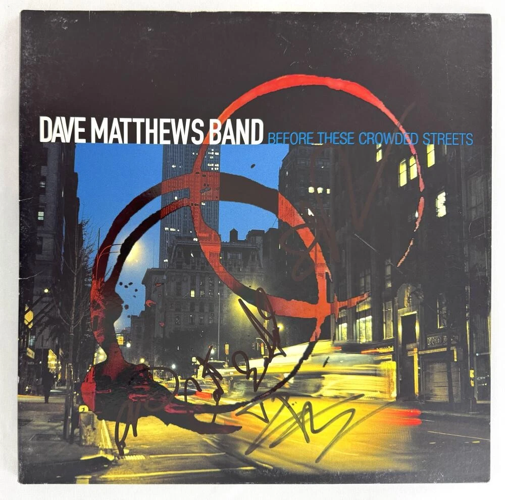 Dave Matthews Band Signed Autograph Before These Crowded Streets Record Beckett