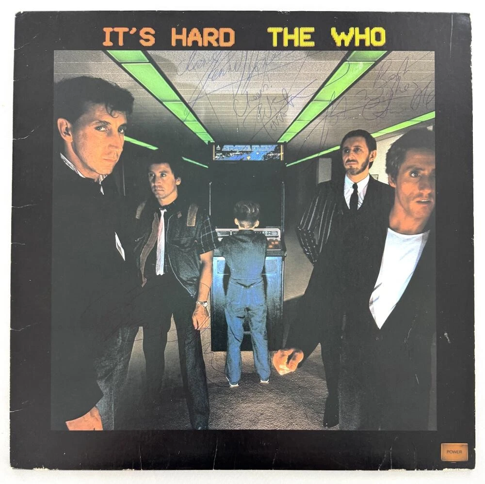 The Who Full Band Signed Autograph Record - Pete Roger John Kenney Beckett COA