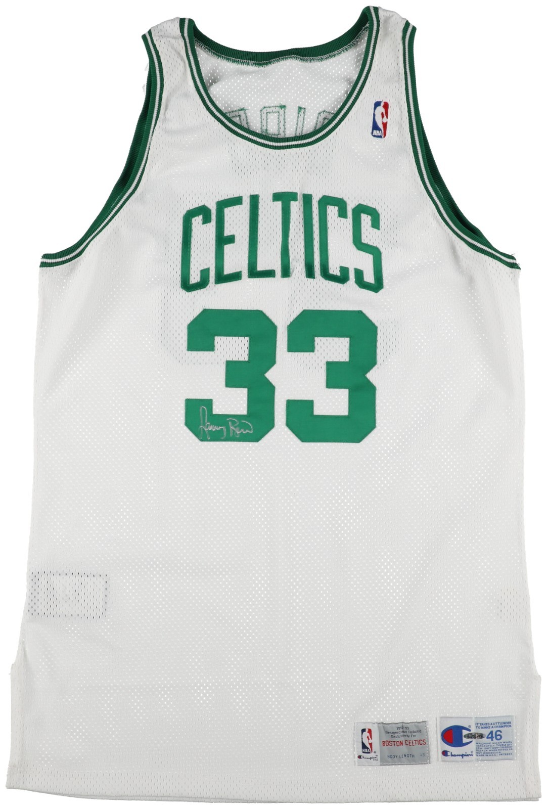 Larry Bird Signed 1992-93 Boston Celtics Pro Cut Game Model Jersey With UDA COA