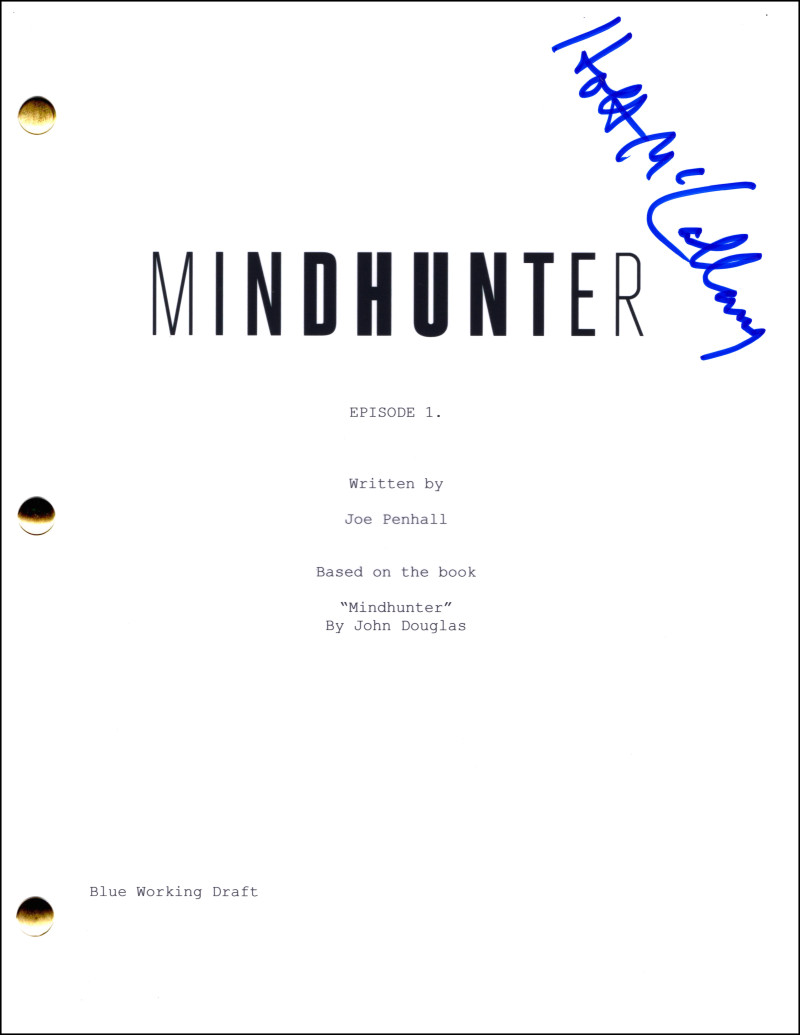 Holt McCallany Signed Autograph Mindhunter Pilot Script Screenplay - Bill Tench