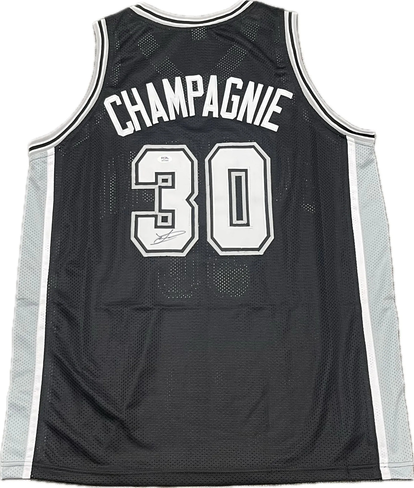 Julian Champagnie Signed Jersey PSA San Antonio Spurs Autographed