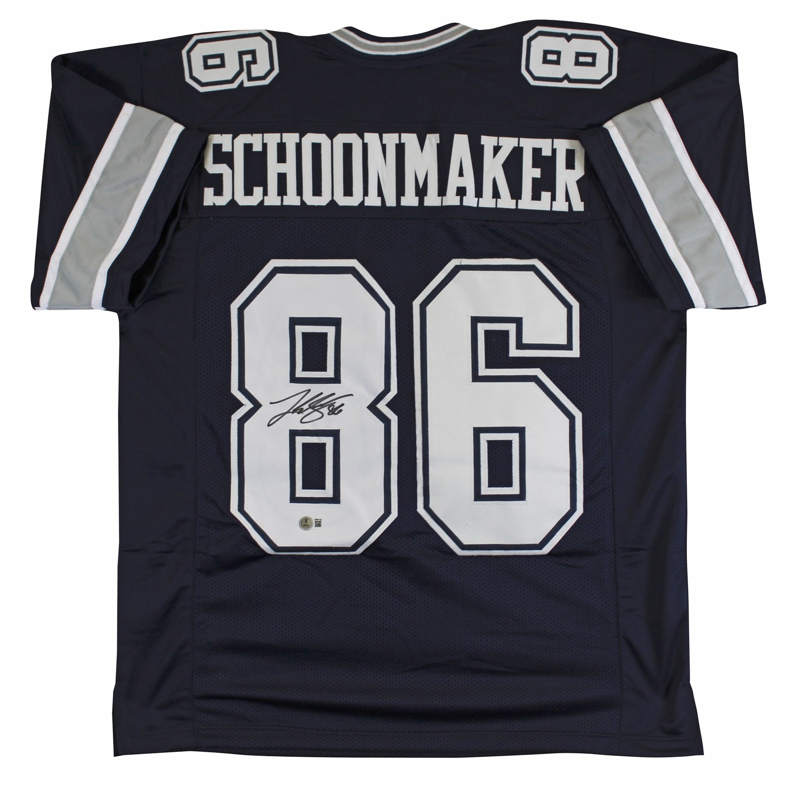 Luke Schoonmaker Authentic Signed Navy Pro Style Jersey BAS Witnessed