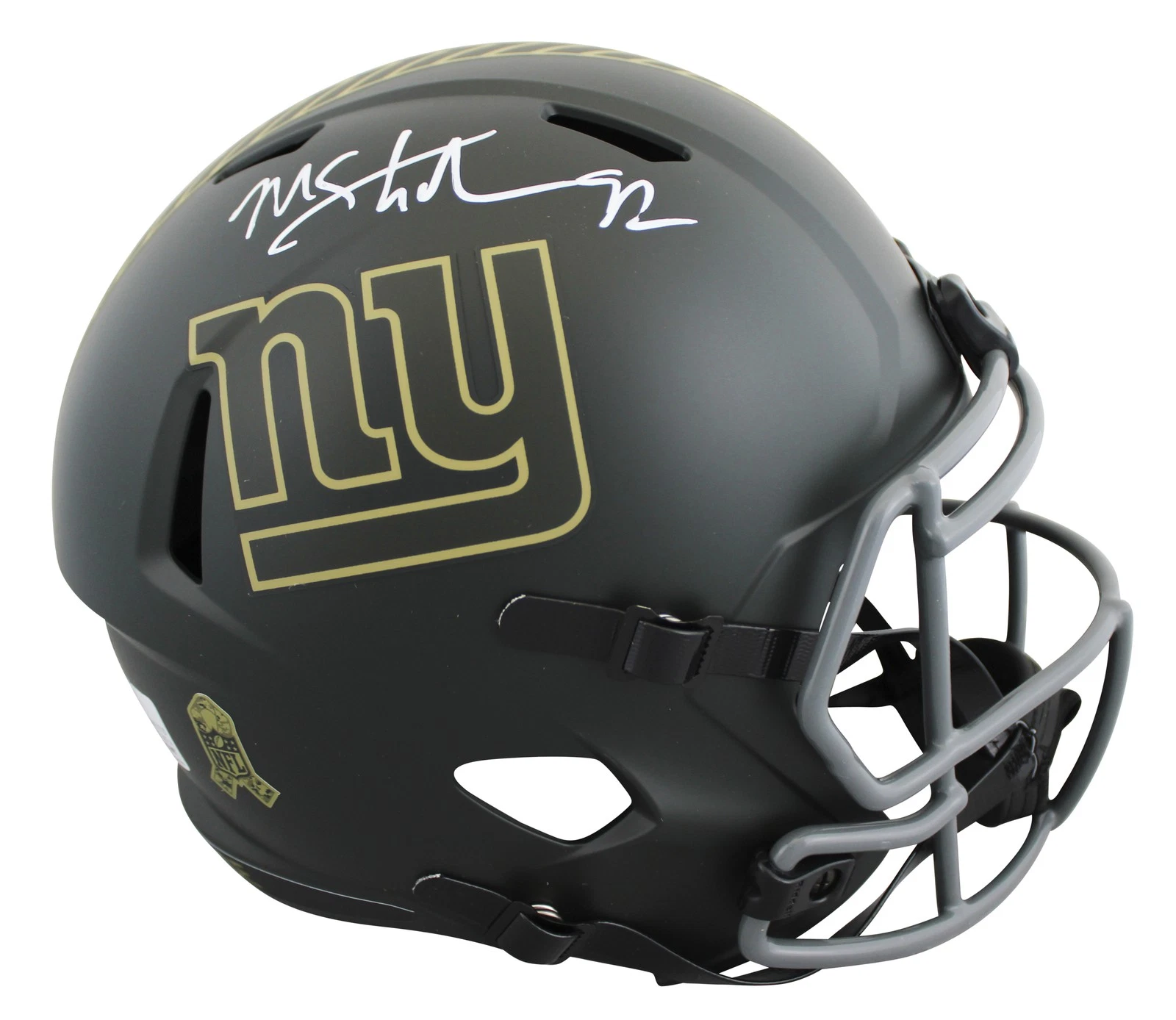 Giants Michael Strahan Signed STS IV Full Size Speed Rep Helmet BAS Witnessed