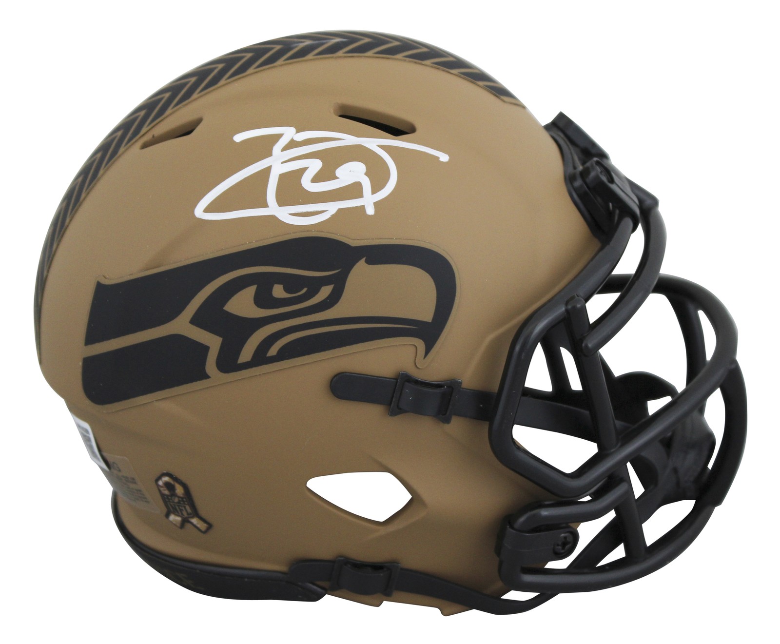 Seahawks Earl Thomas Signed Salute To Service II Speed Mini Helmet BAS Witnessed