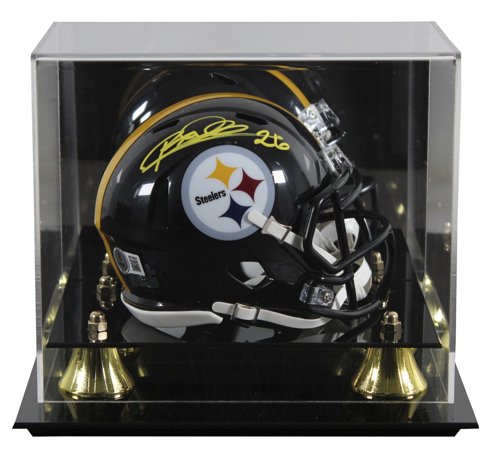 Steelers Rod Woodson Authentic Signed Speed Mini Helmet W/ Case BAS Witnessed