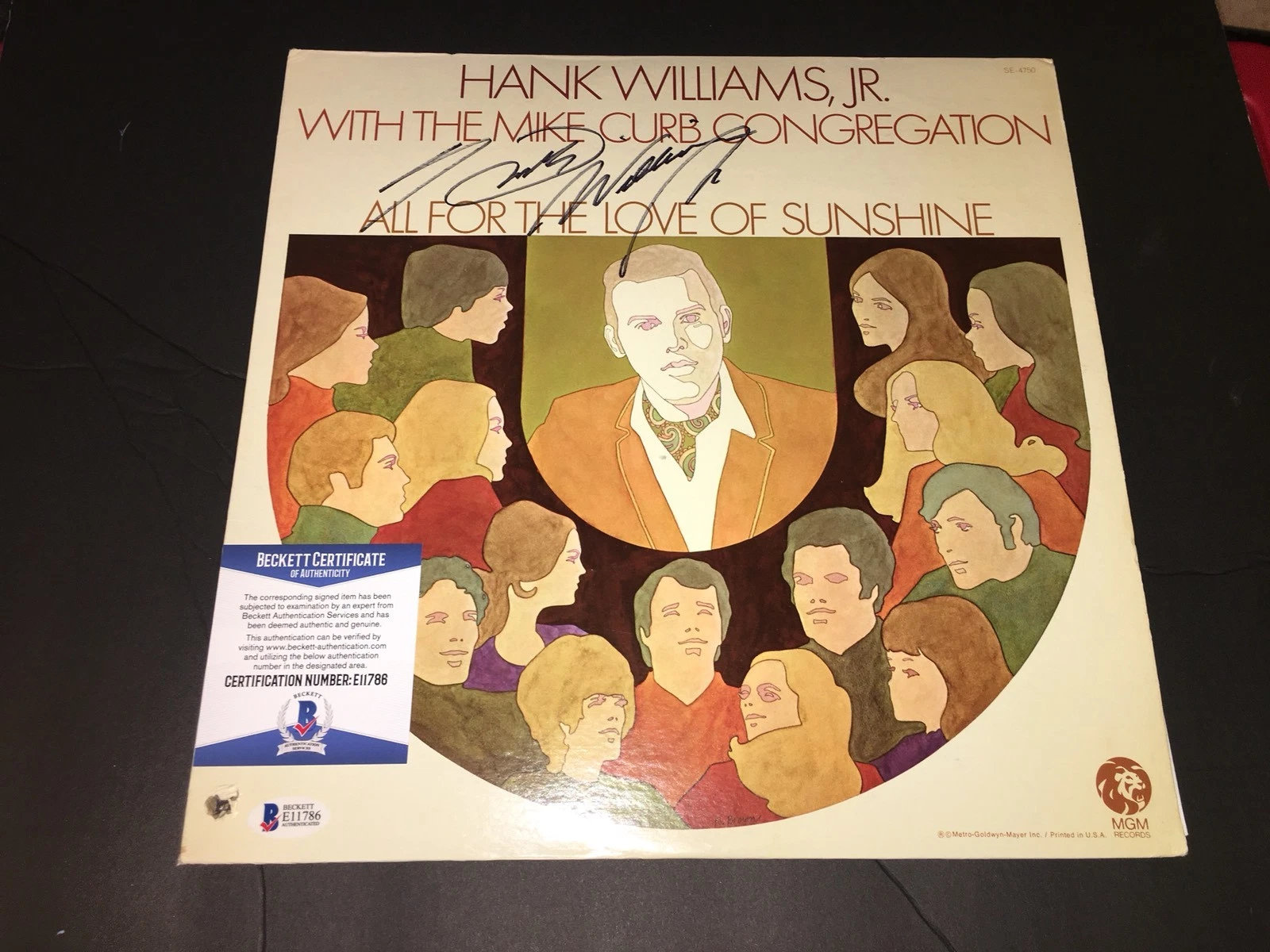 Hank Williams Jr Signed All For The Love Of Sunshine Vinyl Album Beckett