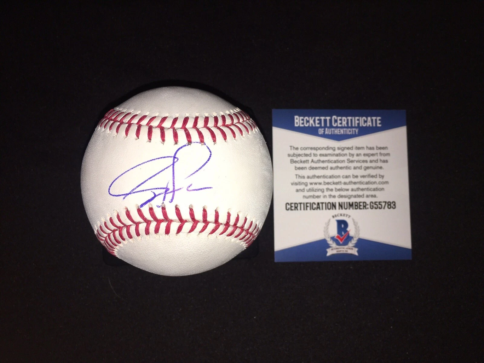 Forrest Whitley Signed Major League Baseball Houston Astros Rookie Beckett