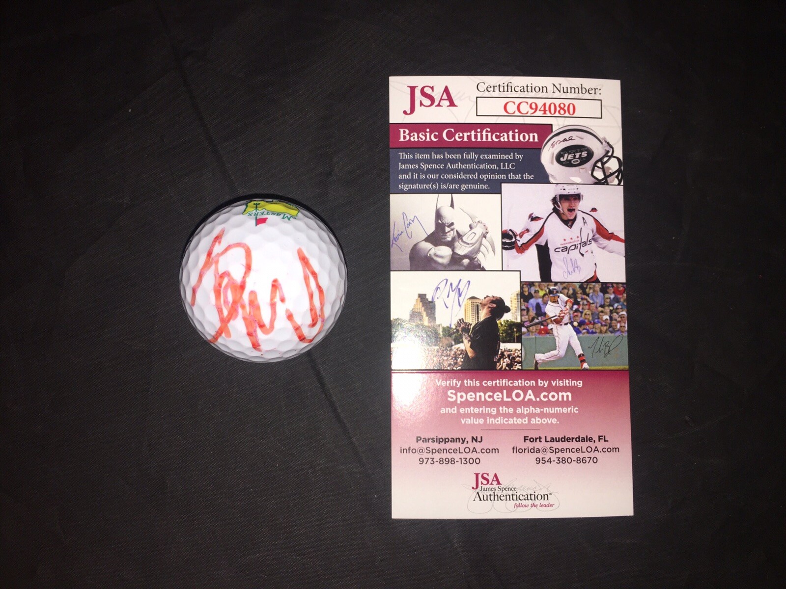 Francesco Molinari Signed Official Masters Golf Ball 2019 Masters JSA Cert