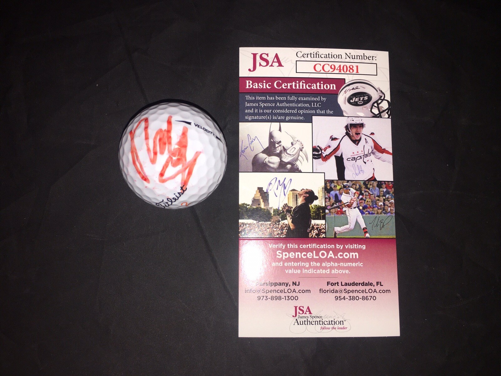 Francesco Molinari Signed Official Masters Golf Ball 2019 Masters JSA Cert #2