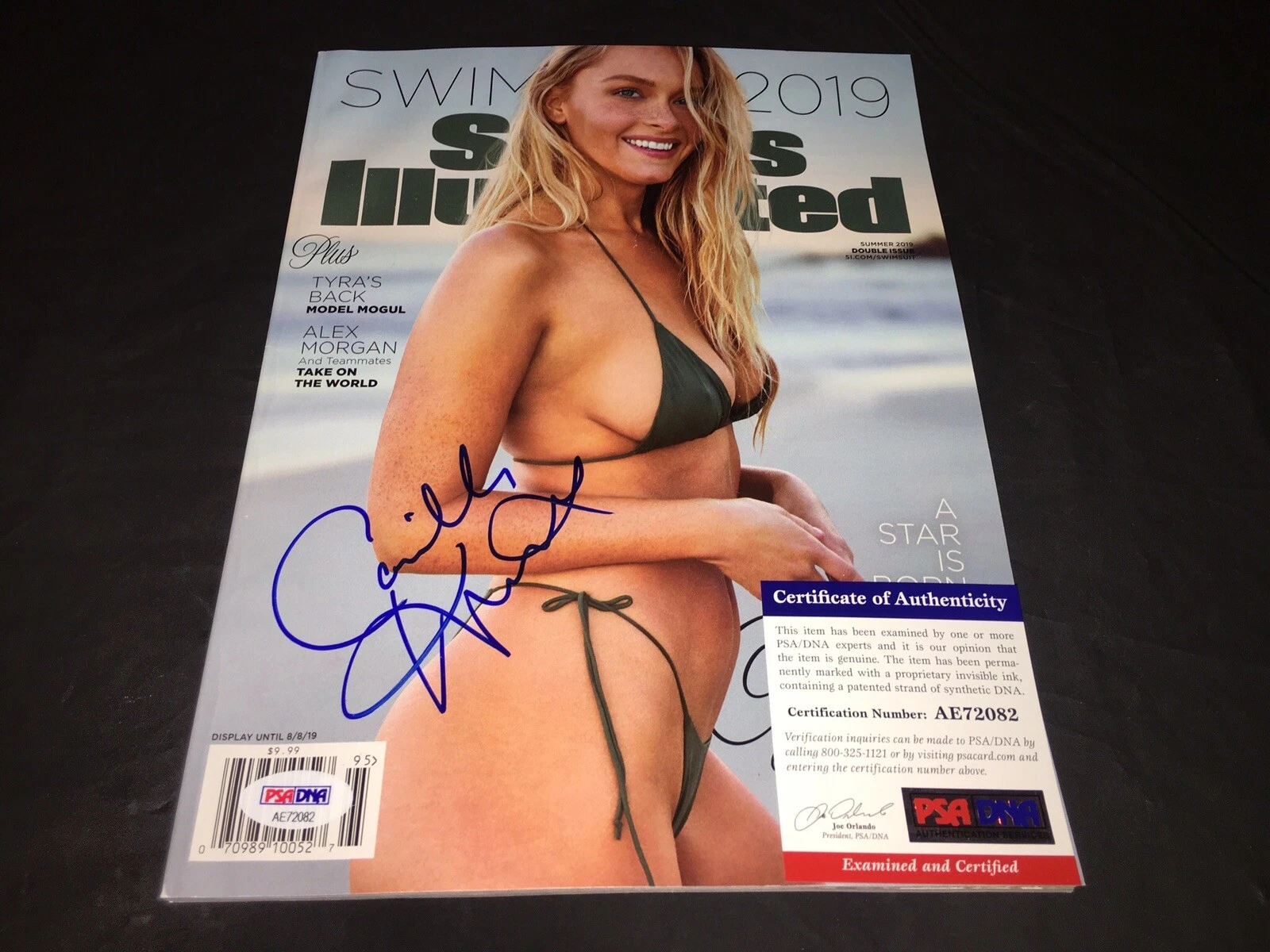 Camille Kostek Signed SI Sports Illustrated Swimsuit Edition Full Mag PSA #8