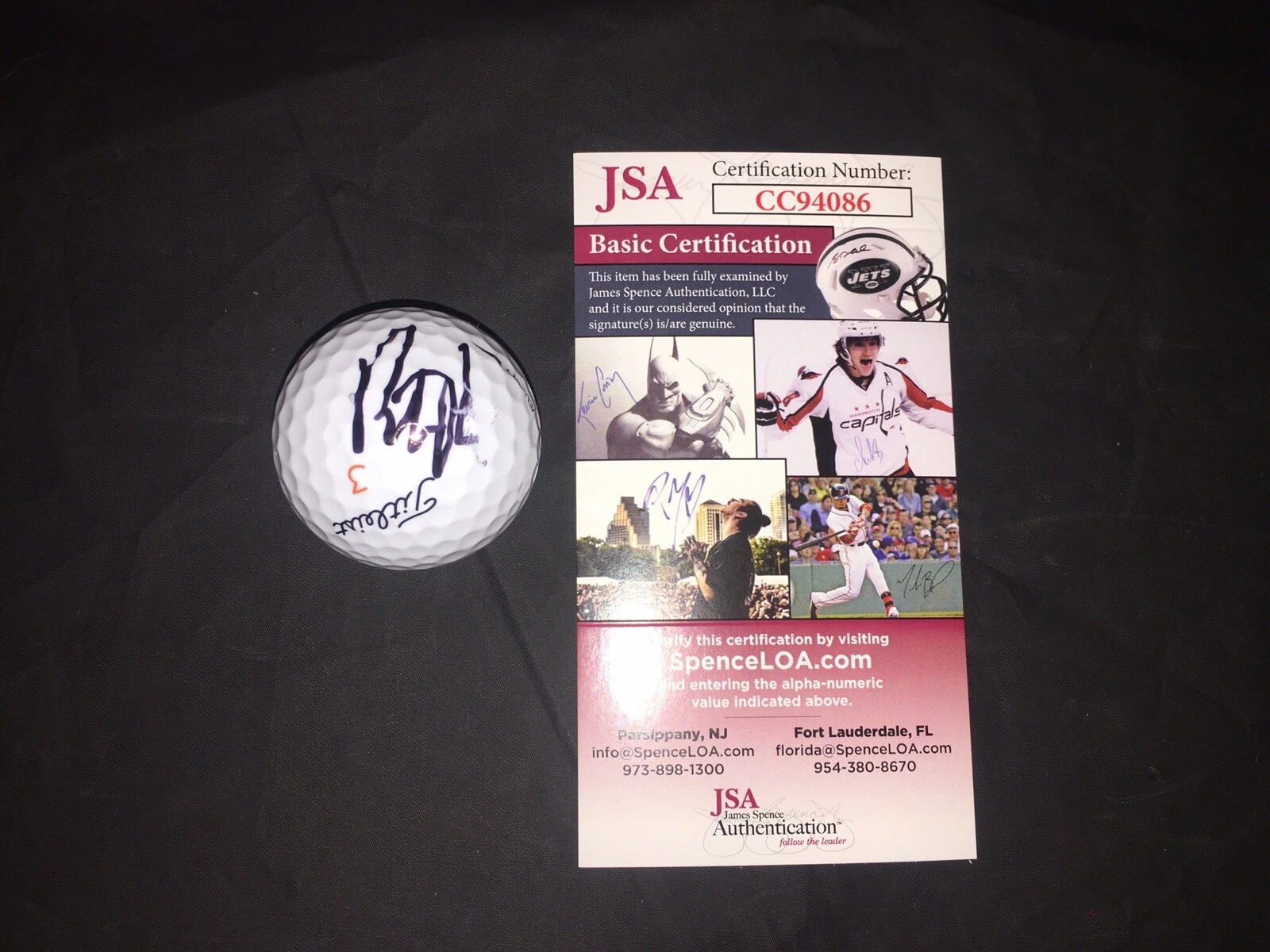 Patrick Reed Signed Official Masters Golf Ball 2018 Champion JSA Cert