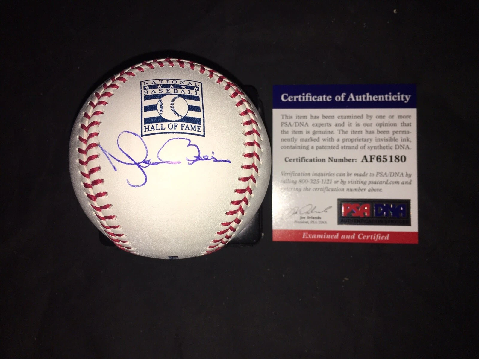Mariano Rivera Signed Official Hall Of Fame Baseball New York Yankees 2019 PSA