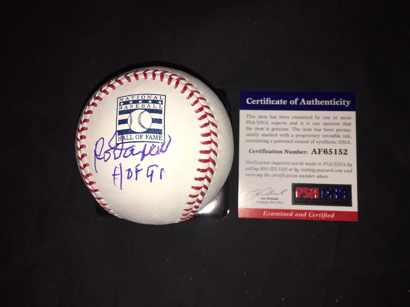 Rod Carew Signed Official Hall Of Fame Baseball Minnesota Twins PSA/DNA