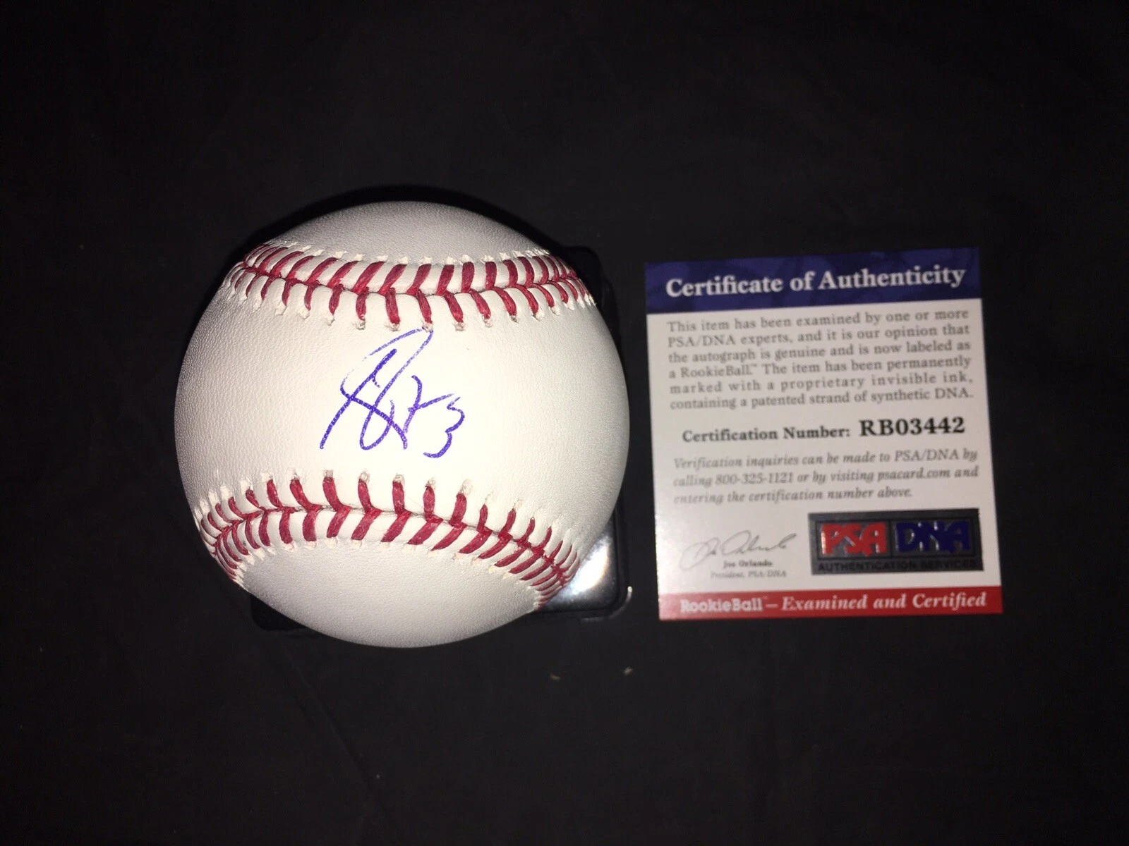 Adbert Azolay Signed Major League Baseball Chicago Cubs Prospect PSA/DNA