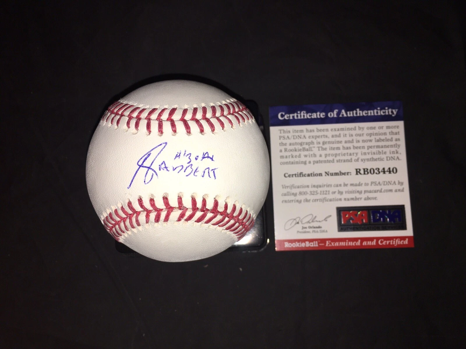 Adbert Azolay Signed Major League Baseball Chicago Cubs Prospect PSA/DNA #4