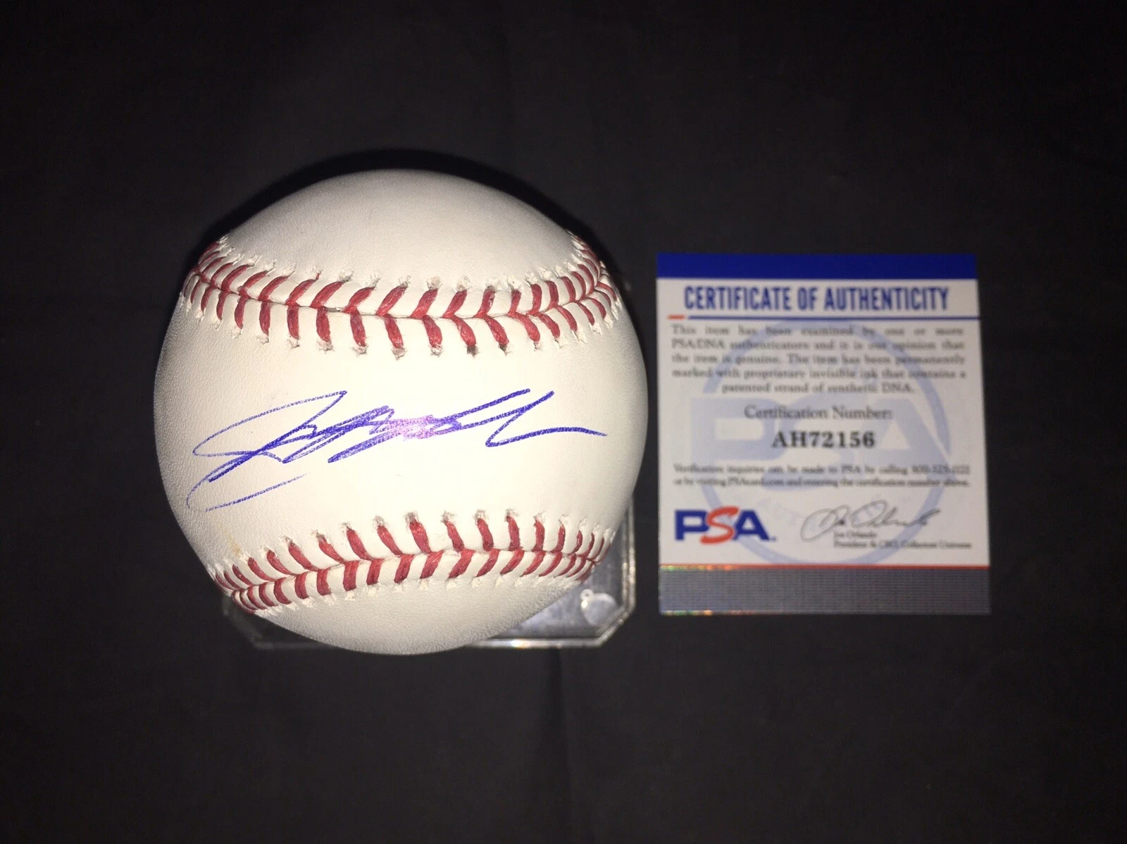 Jeff Gordon Signed Official Major League Baseball NASCAR Superstar PSA/DNA