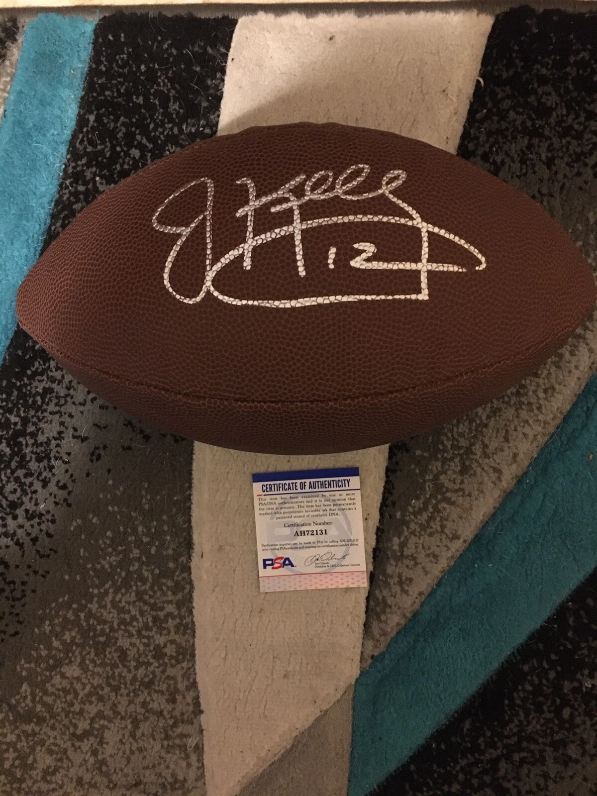 Jim Kelly Signed NFL Football Buffalo Bills Superstar PSA/DNA