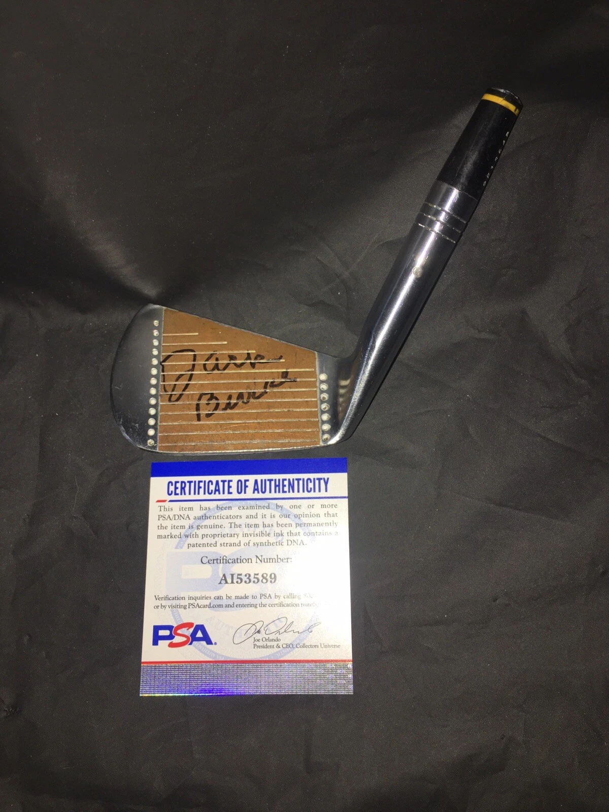 Jack Burke Signed Official Model Golf Club 1956 Masters Champ 7 Iron PSA/DNA